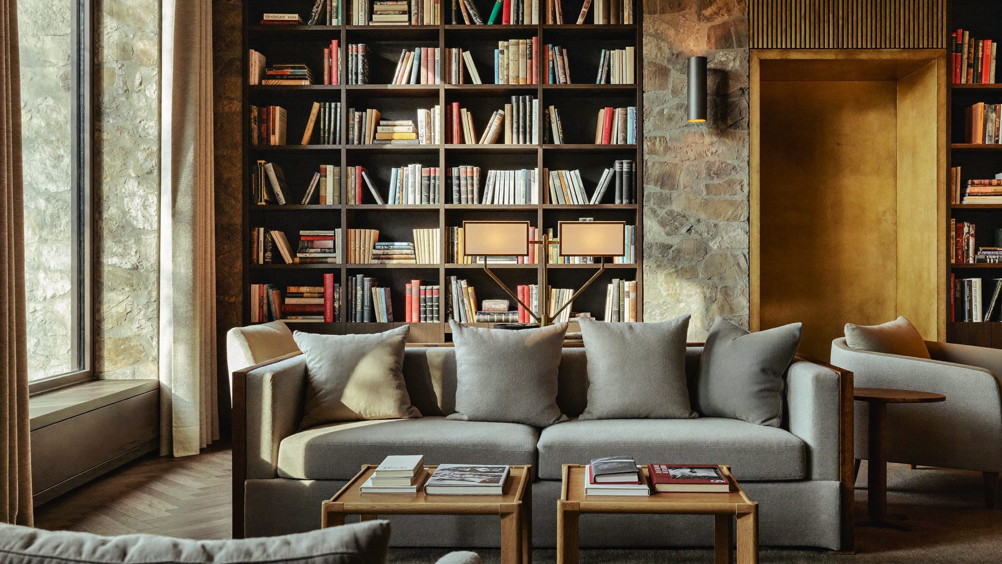 Quiet reading room and library at Vernora Boutique Hotel